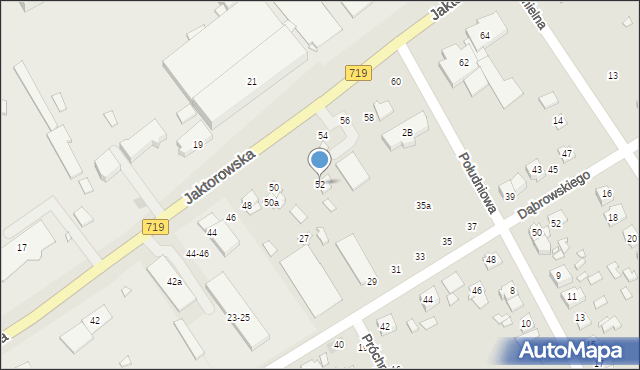 Żyrardów, Jaktorowska, 52, mapa Żyrardów