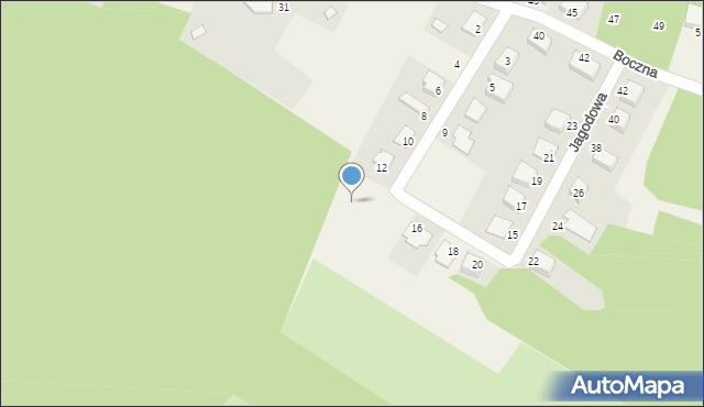 Żyrowa, Jagodowa, 14, mapa Żyrowa