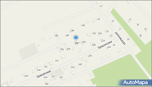 Arciechów, Jemiołuszki, 20E, mapa Arciechów