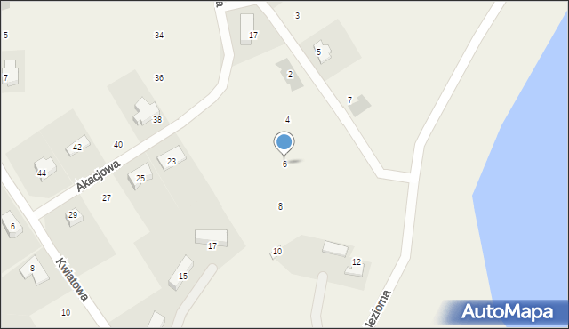 Bartąg, Jeziorna, 6, mapa Bartąg