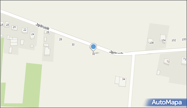 Bartkowice, Jędrusik Kaliny, 32, mapa Bartkowice