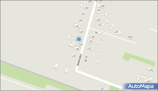 Będzin, Jedności, 141, mapa Będzin