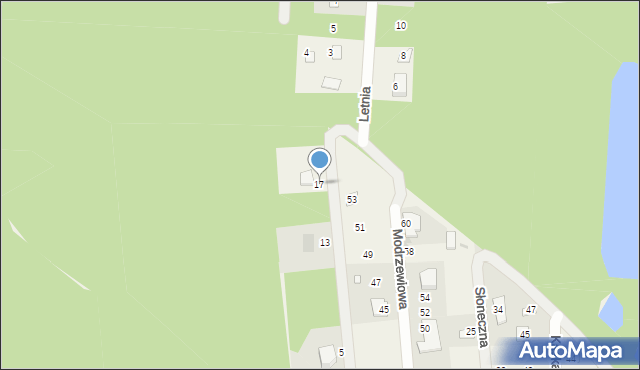 Białobrzegi, Jesienna, 17, mapa Białobrzegi