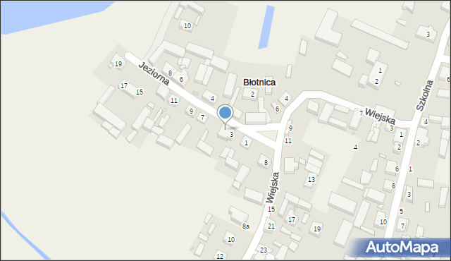 Błotnica, Jeziorna, 5, mapa Błotnica