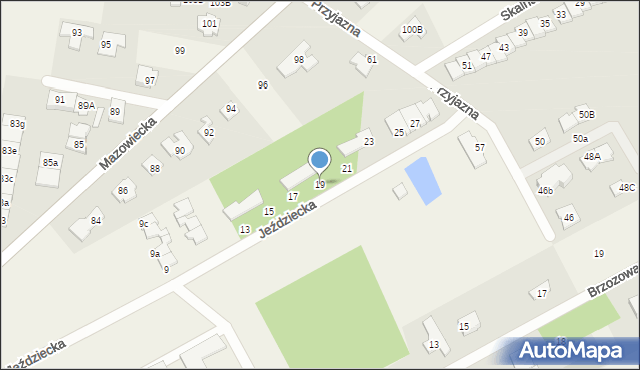 Bobrowiec, Jeździecka, 19, mapa Bobrowiec