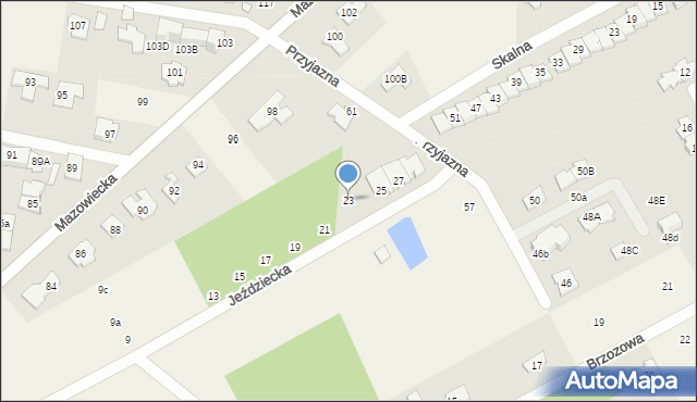 Bobrowiec, Jeździecka, 23, mapa Bobrowiec