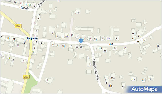 Bogoria, Jędrusiów, 16, mapa Bogoria
