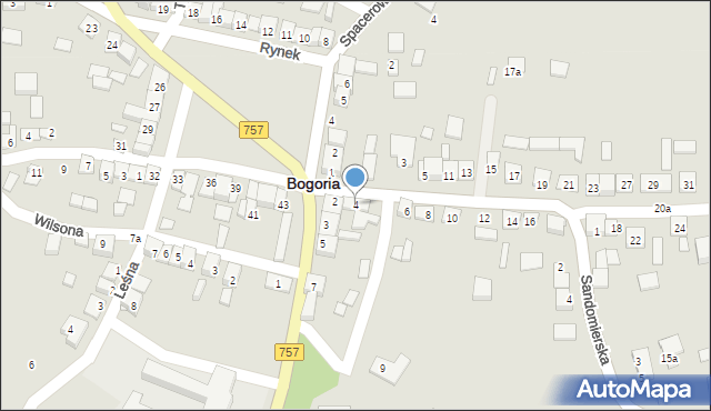 Bogoria, Jędrusiów, 4, mapa Bogoria