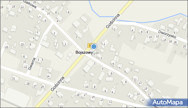 Bojszowy, Jedlińska, 1, mapa Bojszowy