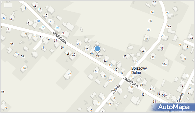 Bojszowy, Jedlińska, 29, mapa Bojszowy