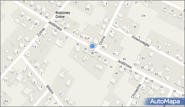 Bojszowy, Jedlińska, 38, mapa Bojszowy