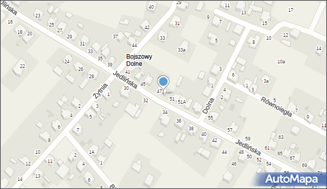 Bojszowy, Jedlińska, 49, mapa Bojszowy