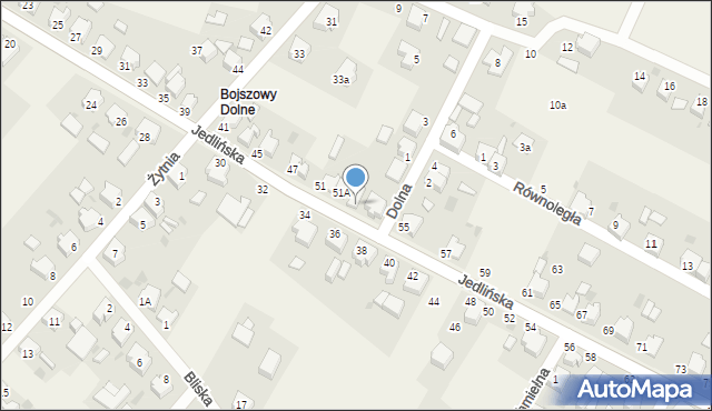 Bojszowy, Jedlińska, 53, mapa Bojszowy