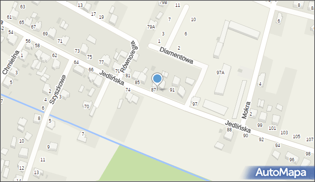 Bojszowy, Jedlińska, 89, mapa Bojszowy