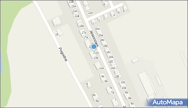 Bolesławice, Jesionowa, 13b, mapa Bolesławice