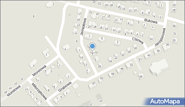Bolesławiec, Jemiołowa, 4, mapa Bolesławca