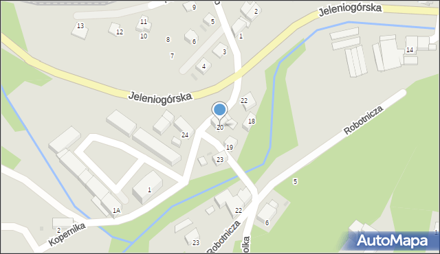 Bolków, Jeleniogórska, 20, mapa Bolków