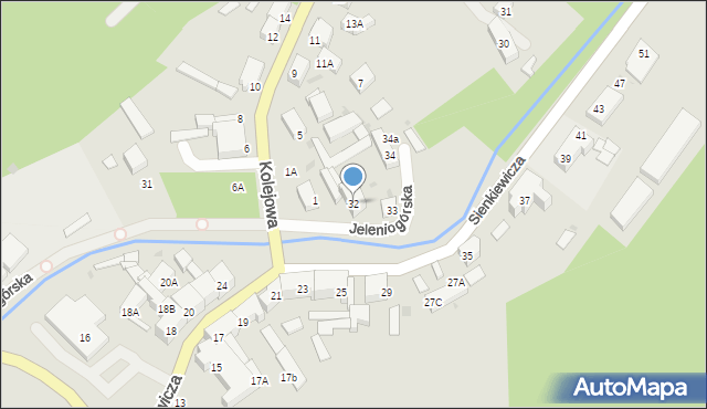 Bolków, Jeleniogórska, 32, mapa Bolków