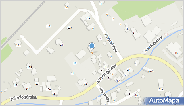 Bolków, Jeleniogórska, 9, mapa Bolków