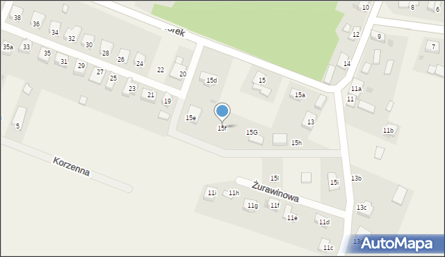 Borek, Jeżynowa, 5, mapa Borek