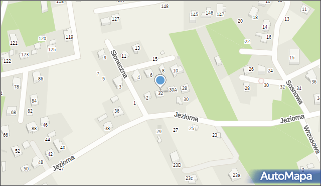 Borkowo, Jeziorna, 32, mapa Borkowo