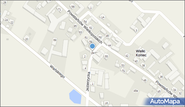 Bukówiec Górny, Jezierzycka, 2A, mapa Bukówiec Górny