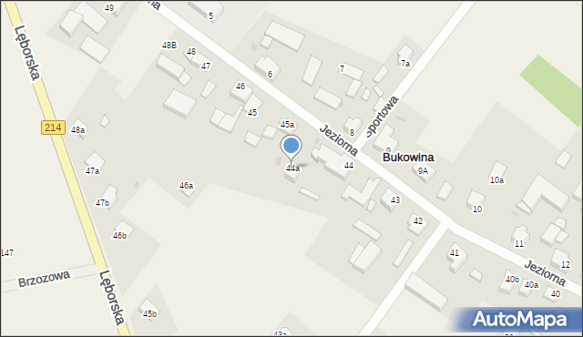 Bukowina, Jeziorna, 16, mapa Bukowina