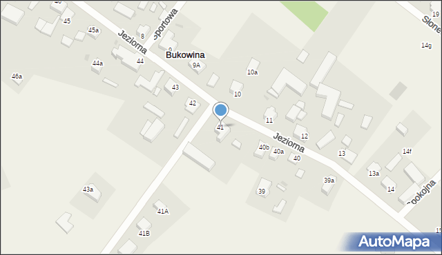 Bukowina, Jeziorna, 24, mapa Bukowina
