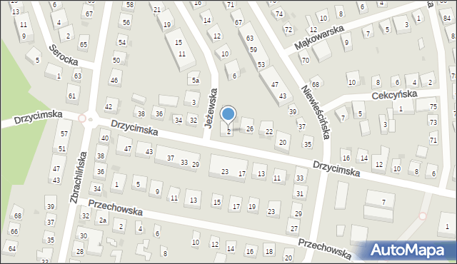 Bydgoszcz, Jeżewska, 2, mapa Bydgoszczy