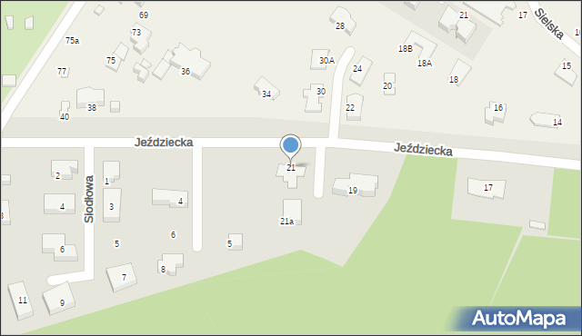 Bydgoszcz, Jeździecka, 21, mapa Bydgoszczy