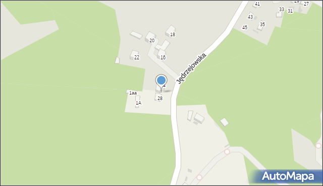 Chęciny, Jędrzejowska, 26, mapa Chęciny