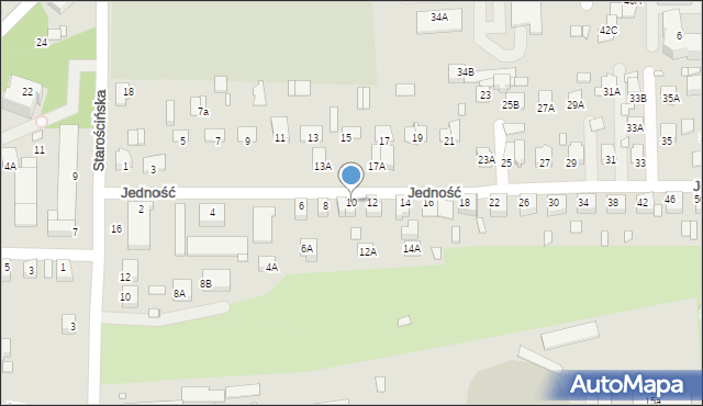 Chełm, Jedność, 10, mapa Chełma