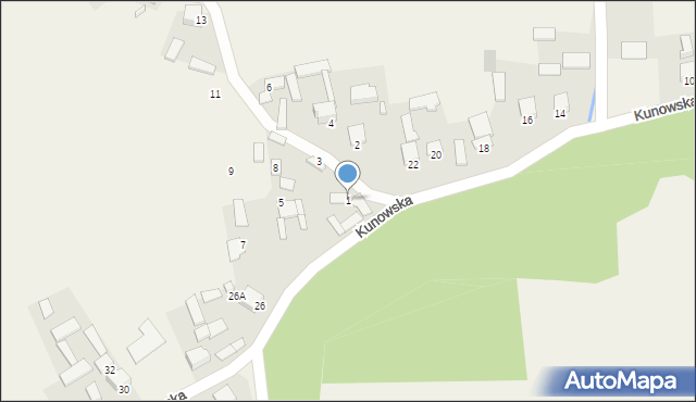 Chmielów, Jeziórki, 1, mapa Chmielów