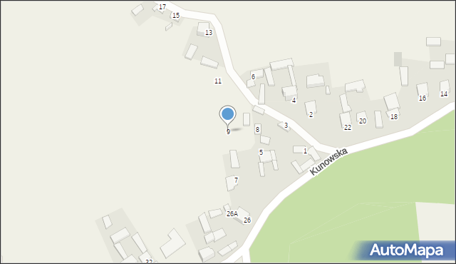 Chmielów, Jeziórki, 9, mapa Chmielów