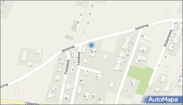 Chwaszczyno, Jeziorna, 6, mapa Chwaszczyno