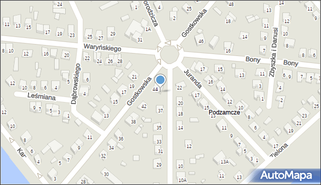 Ciechanów, Jesionowa, 39, mapa Ciechanów