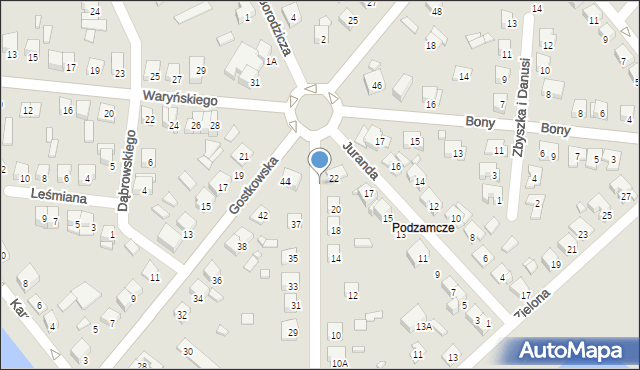 Ciechanów, Jesionowa, 40, mapa Ciechanów