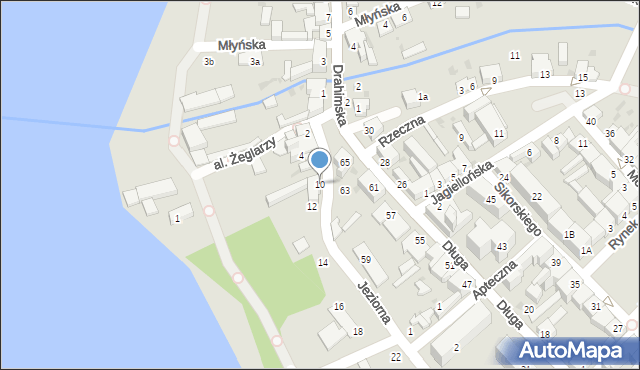 Czaplinek, Jeziorna, 10, mapa Czaplinek