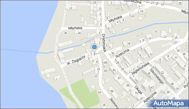 Czaplinek, Jeziorna, 2, mapa Czaplinek