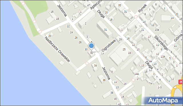 Czaplinek, Jeziorna, 32, mapa Czaplinek