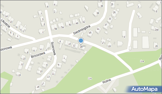 Czarnków, Jesionowa, 16, mapa Czarnków