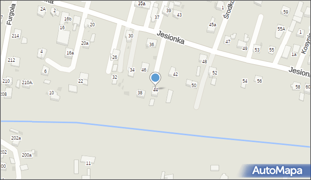 Czerwionka-Leszczyny, Jesionka, 44, mapa Czerwionka-Leszczyny