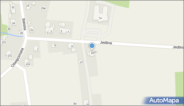 Dankowice, Jedlina, 14, mapa Dankowice