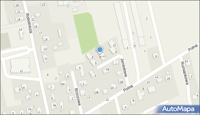 Długołęka, Jemiołowa, 8, mapa Długołęka