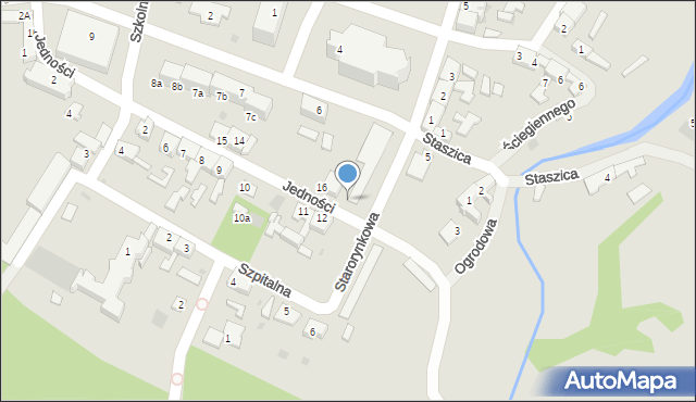 Dobiegniew, Jedności, 17, mapa Dobiegniew