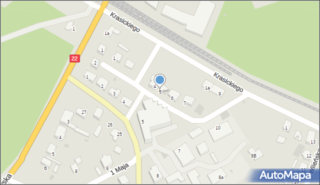 Dobiegniew, Jeńców Obozu II C, 5, mapa Dobiegniew