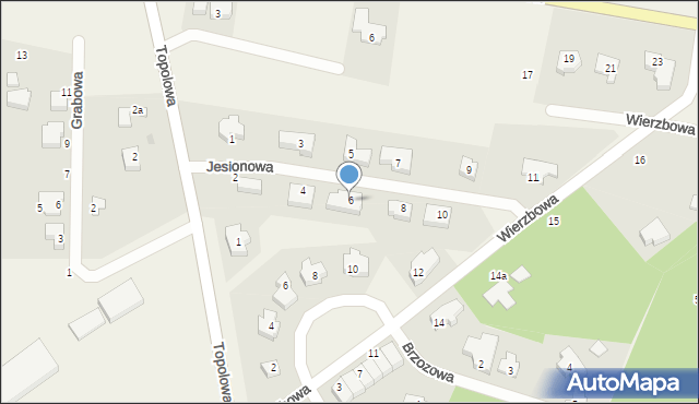Dolaszewo, Jesionowa, 6, mapa Dolaszewo
