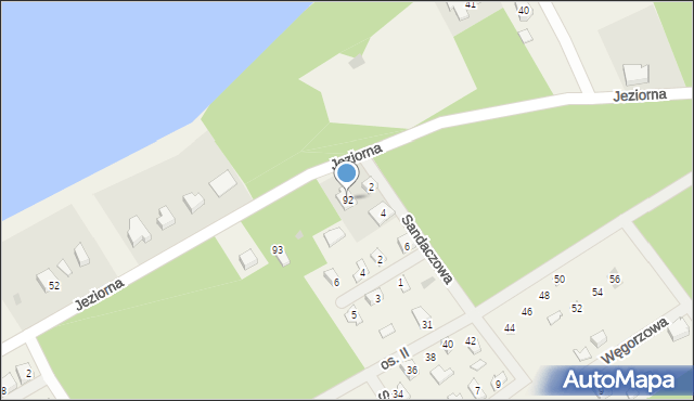 Dominice, Jeziorna, 92, mapa Dominice