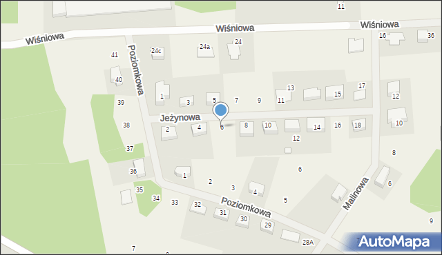 Droszków, Jeżynowa, 6, mapa Droszków