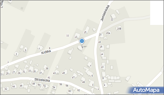Dziewkowice, Jemielnicka, 9, mapa Dziewkowice